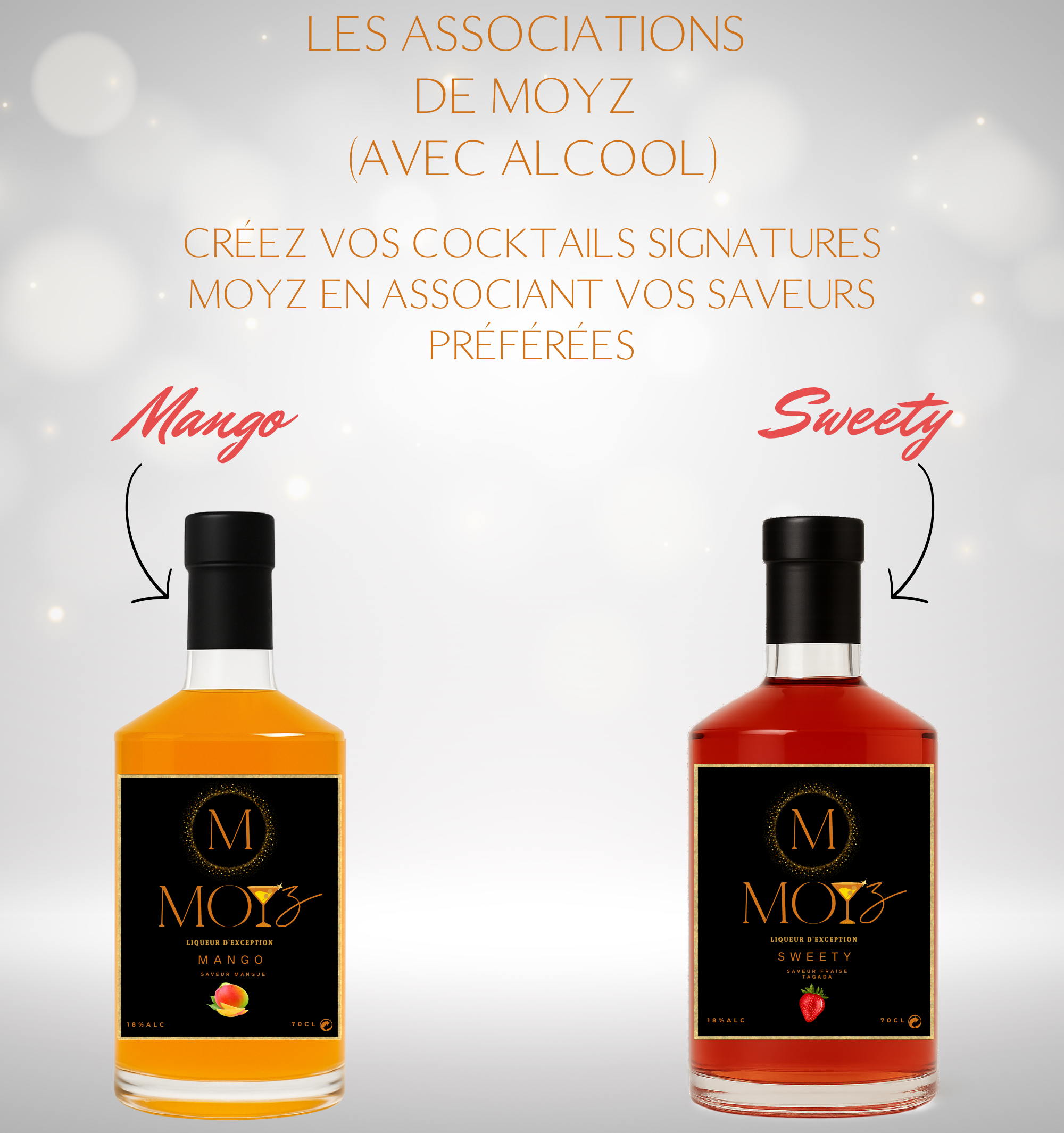 Mix & Match by MOYZ - MANGO & SWEETY // Liqueur de Mangue et Liqueur de Fraise Tagada